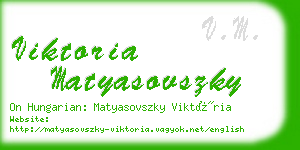 viktoria matyasovszky business card